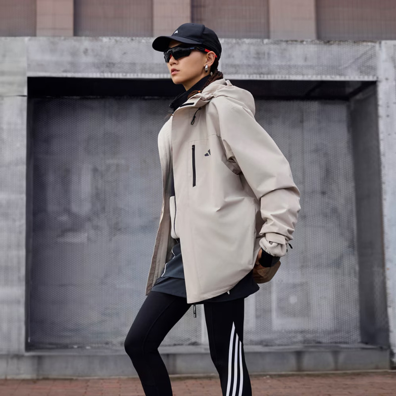 Adidas/阿迪达斯外套男女秋冬三合一加绒内胆休闲连帽夹克JM9141