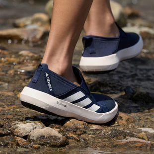 新款 Adidas 阿迪达斯男鞋 正品 JI3503 户外一脚蹬排水溯溪鞋