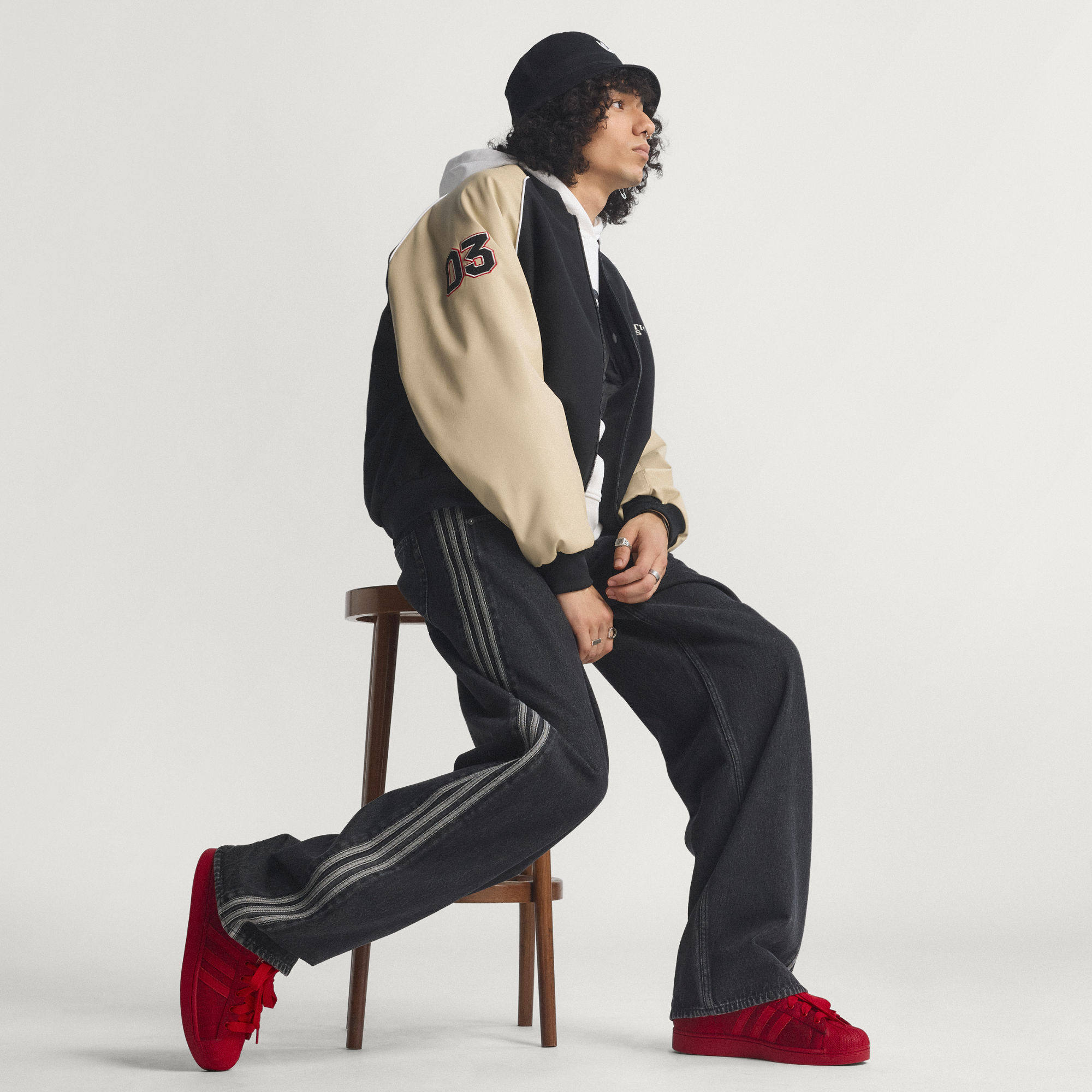 Adidas/阿迪达斯正品新款三叶草男子舒适耐磨牛仔运动裤KD1497图片
