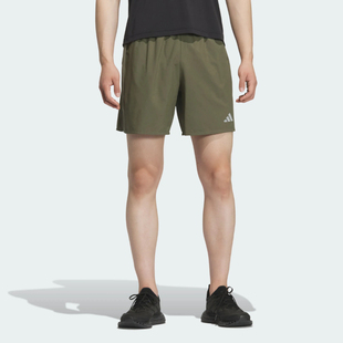 Adidas/阿迪达斯短裤正品新款透气侧开叉跑步运动短裤KH3761