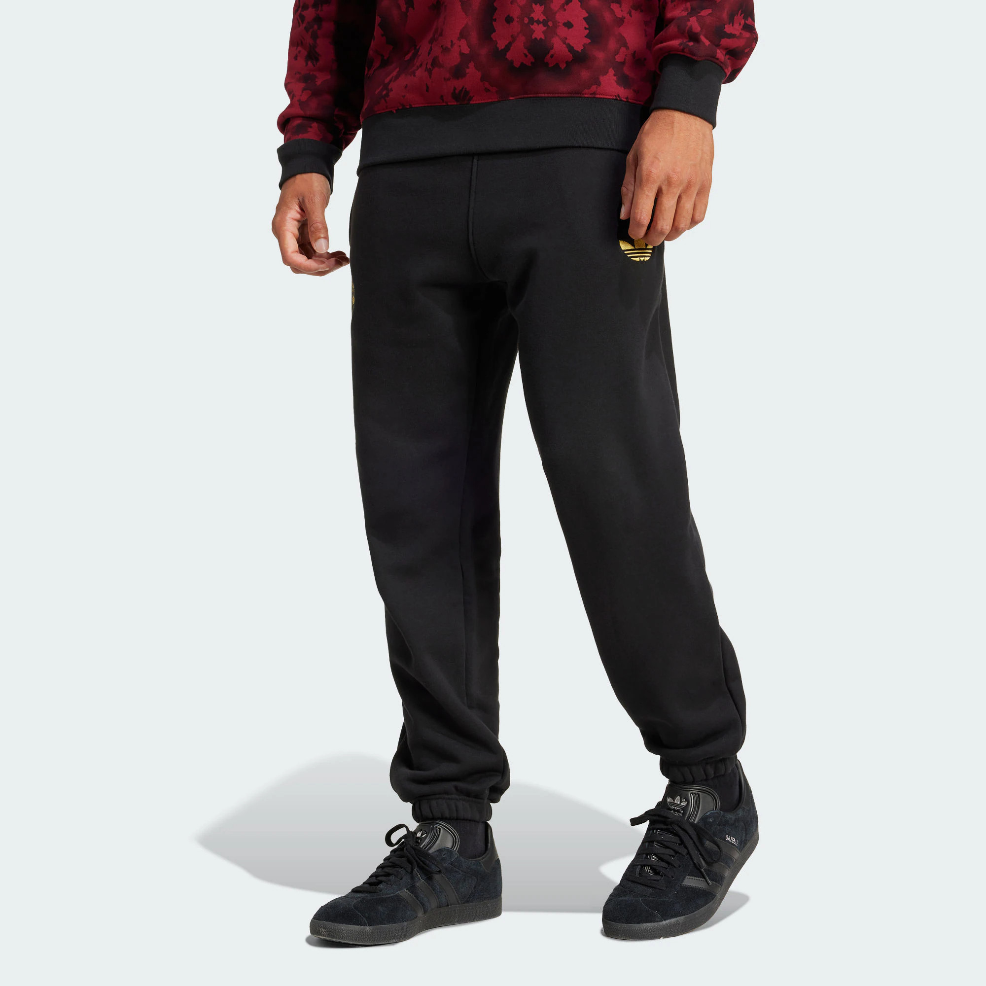 Adidas阿迪达斯长裤男子秋季新款曼联扎染足球休闲运动长裤JF0361