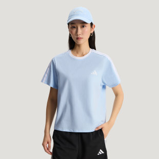 Adidas阿迪达斯26年夏季女子经典款纯棉透气运动短袖T恤KX2748