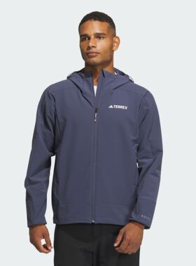 Adidas/阿迪达斯新款男士户外运动上衣休闲软壳衣外套IP0737