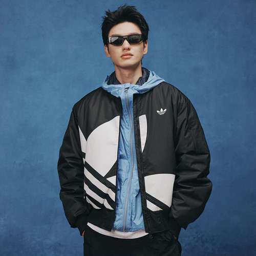 秋季复古立领运动宽松夹克外套