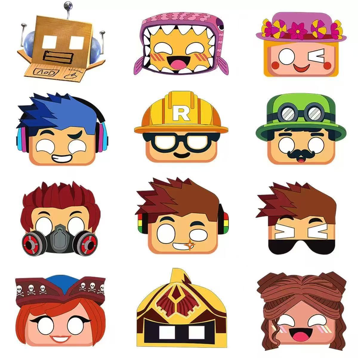 虚拟世界ROBLOX儿童生日面具面罩