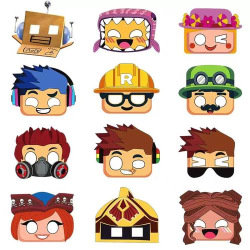 虚拟世界ROBLOX儿童生日面具面罩