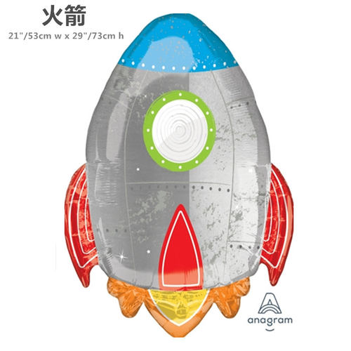 美国Anagram 生日火箭 航空气球 Blast off Birthday交通工具气球