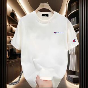 T恤宽松夏季 重磅短袖 奥特莱斯专柜美式 圆领上衣 一折专区