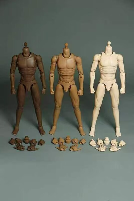 现货 1/6兵人男款素体DT001 DT002 DT003 超可动12寸人体手办模型