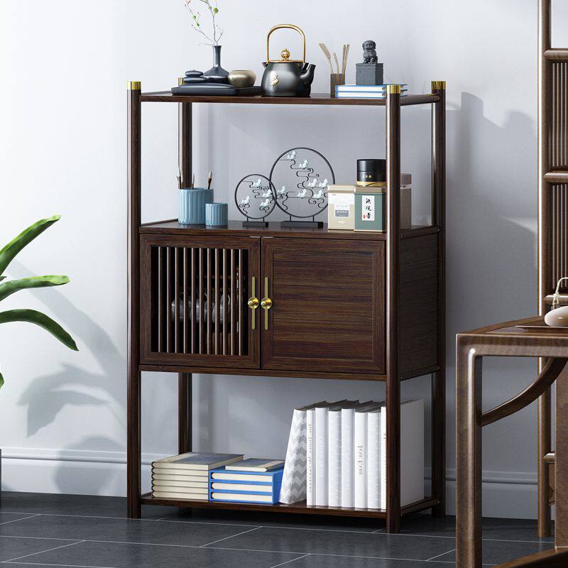 仿实木博古架展示架收纳架茶叶柜