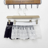 叠穿腰封装 饰小短裙少女芭蕾风超短裙遮胯小屁帘花边下摆罩裙