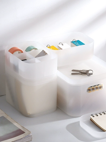 Настольная пластиковая коробка для хранения, матовая маска для лица, косметическая помада для ухода за кожей