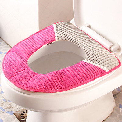 灯芯绒加厚马桶垫座圈防水马桶套毛绒坐便套保暖坐垫马桶圈垫包邮
