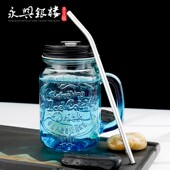 999足银弯曲珍珠奶茶吸管循环使用大口径纯银便携式 家用纯银饮管