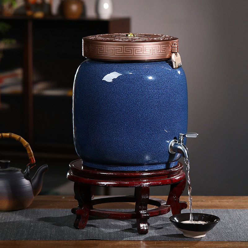景德镇陶瓷酒坛子酒瓶20/30/50斤装带盖家用厨房菜油茶油密封水罐