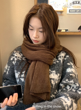 冬季加厚保暖围巾男女百搭围脖