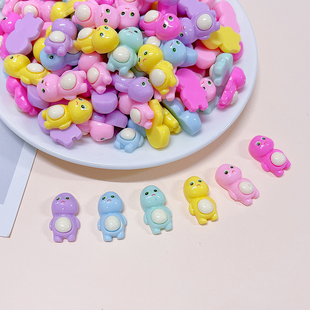 卡通亮面奶龙可爱diy奶油胶自制手机壳吊坠发夹饰品树脂配件