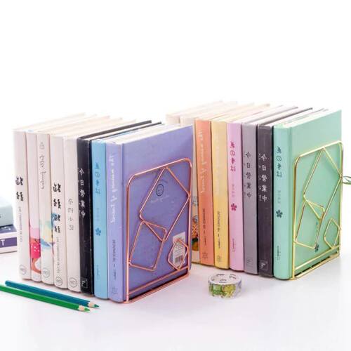 办公铁线收纳书立形书立造型桌面