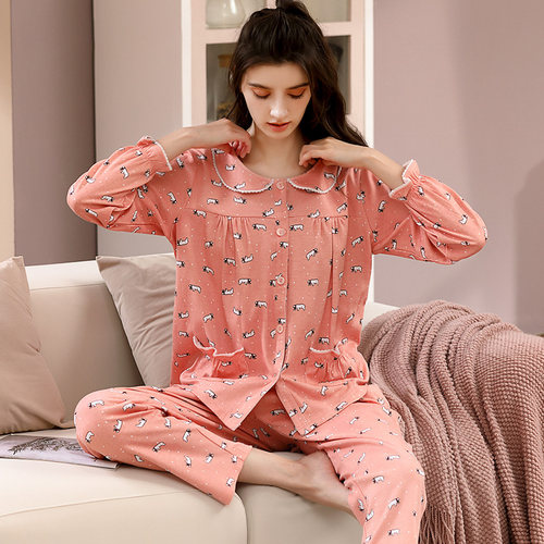 2024年新款春秋季睡衣女士韩版