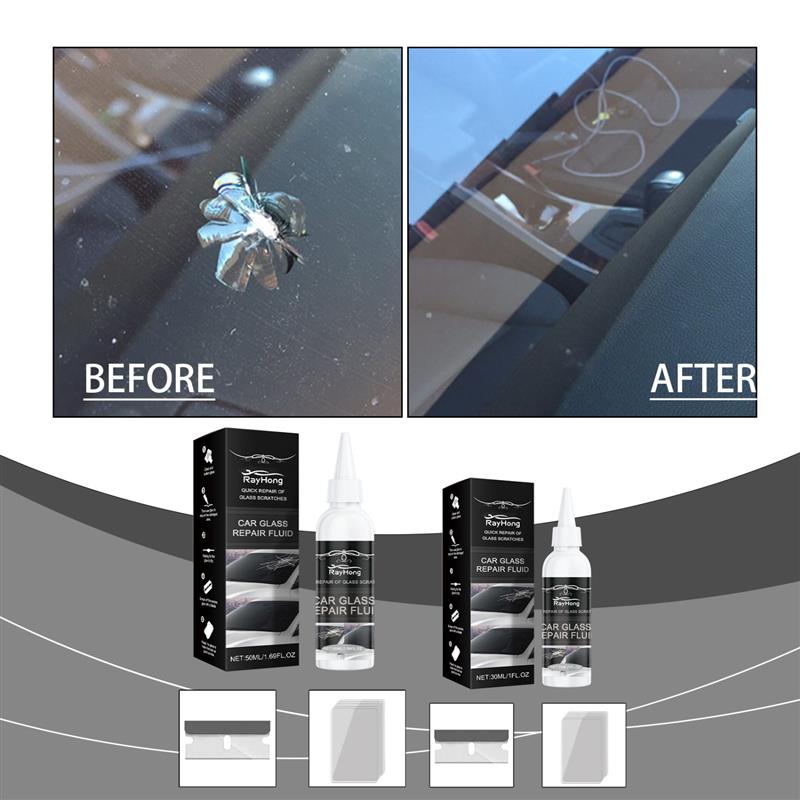 跨境RAYHONG  Automobile glass 粘合剂 RAYS 汽车玻璃修复胶划痕
