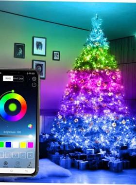 10M/20M USB Christmas Tree LED String Lights with Smart Blue