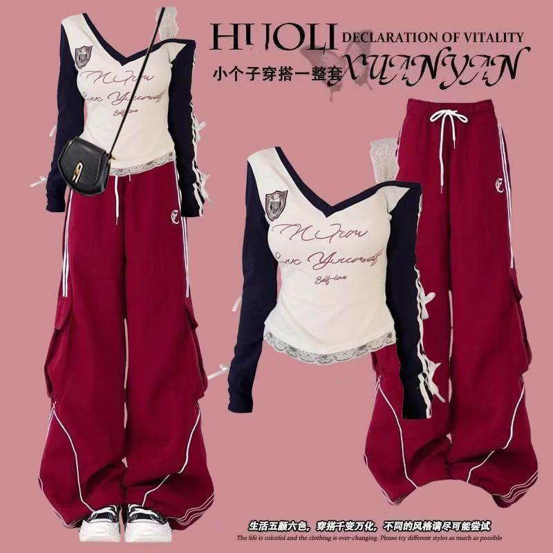 Trendy Girls Navy 2-Piece Outfit with Cargo Pants - Product image 3