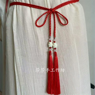 新款 原创明制马面裙流苏腰坠古风禁步腰带男女汉服宫绦圆领袍腰绳