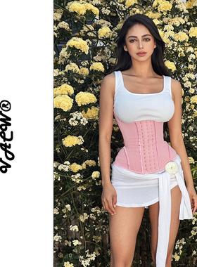 VACW秋冬透气瘦肚子腰腹矫正驼背产后修复护腰沙土漏斗束腰塑身衣