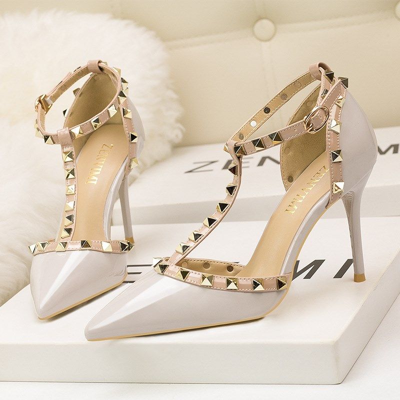 sexy stilettos show tall with strappy sandals pointed