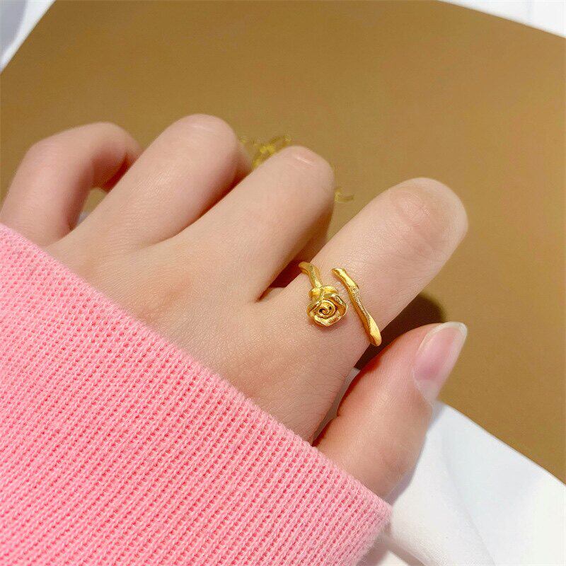 玫瑰花戒指女士时尚南非