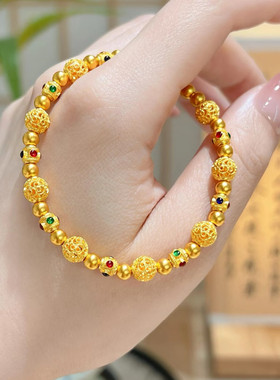 花丝琳琅彩珠镂空绣球沙