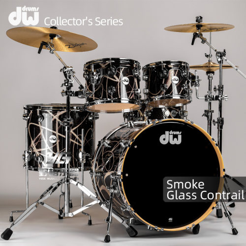 DW Collector's 收藏家系列5鼓架子鼓爵士鼓Smoke Glass Contrail