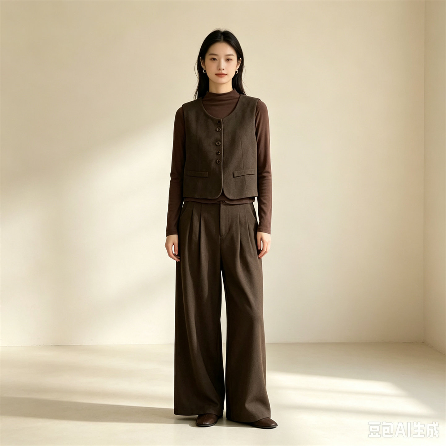 秋季老钱风得体通勤西装三件套女