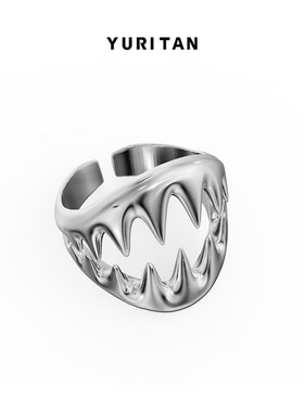 陈楚生王栎鑫同款YURITAN鲨鱼牙戒指原创设计时尚潮流个性戒指