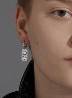 YURITAN 2粒药片耳环纯银银耳饰时尚潮流CURE TIME治愈系列耳环