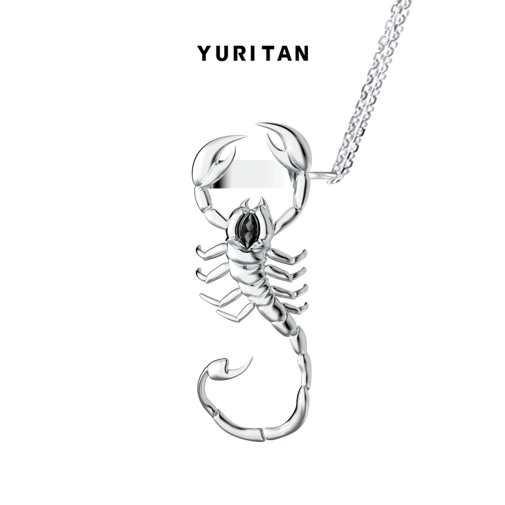 YURITAN 深海系列 黑钻绿钻海蝎悦刻保护套 时尚原创设计项链潮