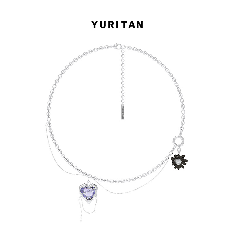 yuritan心钻雏菊新生系列项链