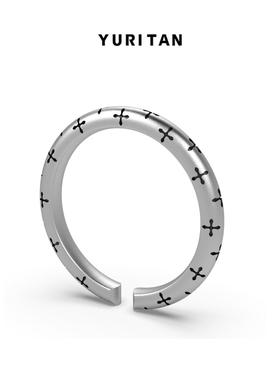 YURITAN十字星芒可调叠戴戒指