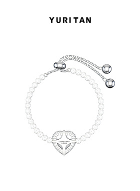 YURITAN女生锆石爱心甜酷