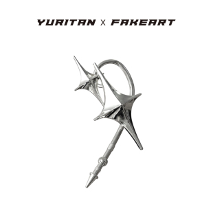 YURITAN X FAKEART费奇系列星芒耳夹耳挂个性潮酷镀金情侣耳饰