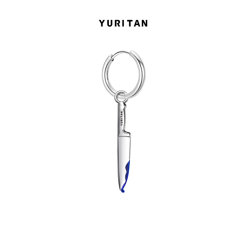 YURITAN耳环镀金滴釉高级感耳环