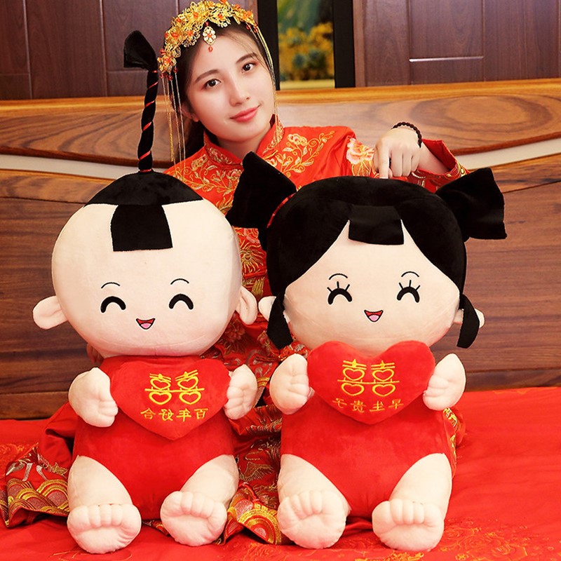 礼物公仔高档摆件婚房娃娃