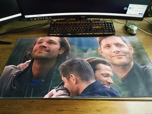 邪恶力量SPN大号鼠标垫supernatural美剧桌垫锁边包邮