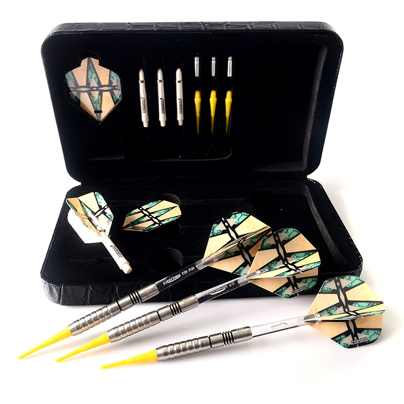 CUESOUL/Q獸 软式飞镖比赛级软式飞镖18g钨钢镖飞镖套装ST-C3204