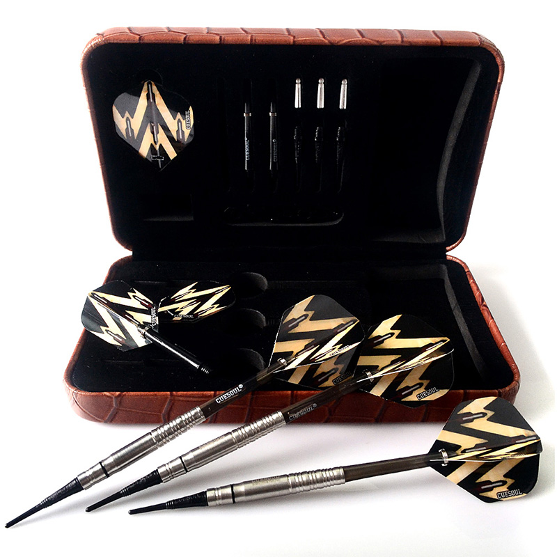 CUESOUL/Q獸 软式飞镖比赛级软式飞镖18g钨钢镖飞镖套装ST-C3105