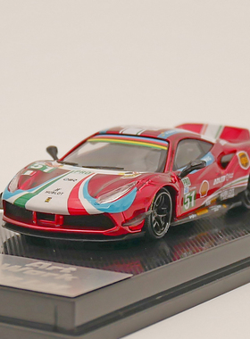 Mini Dream 1:64 Ferrari 488 LM 2019法拉利芒勒赛车合金车模