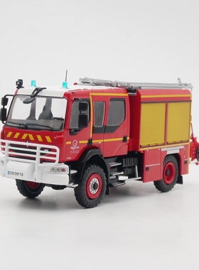 ixo 1:43 Renault Midlum 4x4法国雷诺消防车合金车模型收藏玩具