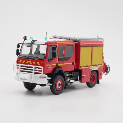 ixo 1:43 Renault Midlum 4x4法国雷诺消防车合金车模型收藏玩具