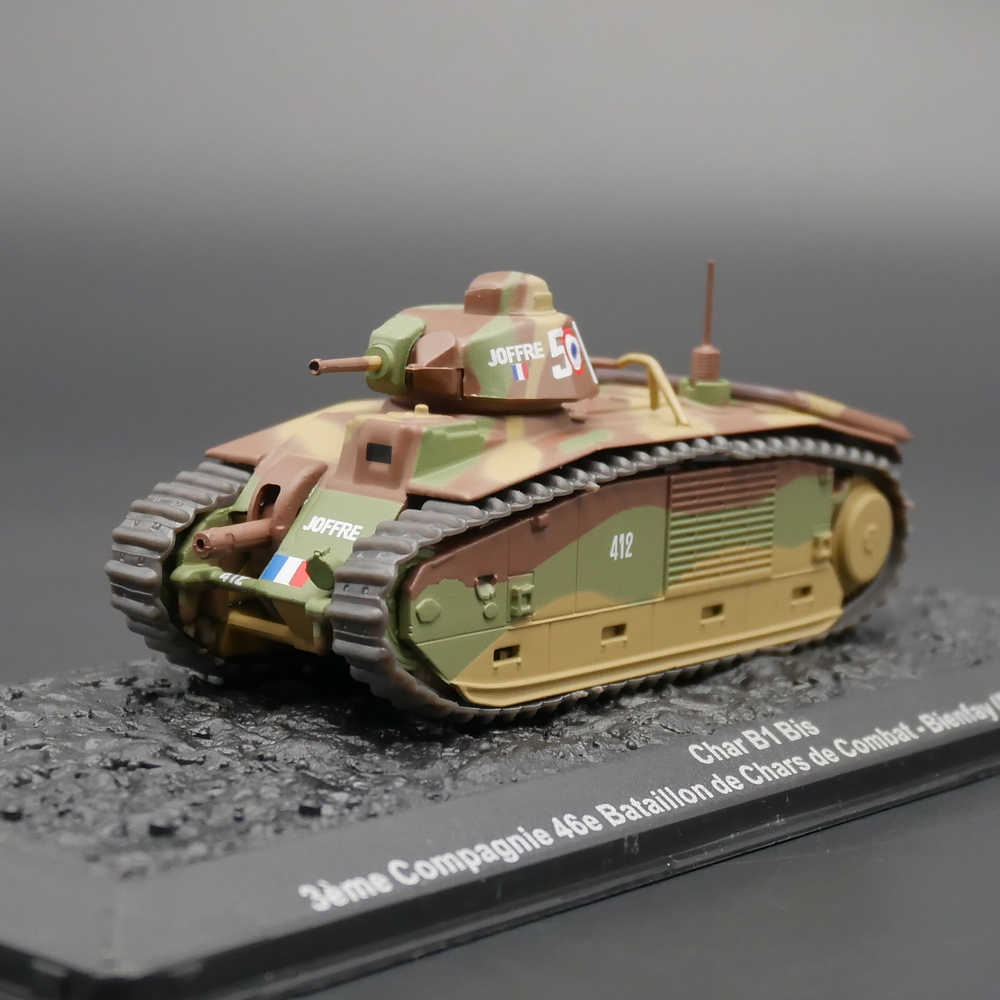 ixo 1:72 Char B1 Bis 1940二战法国重型坦克合金玩具军事模型