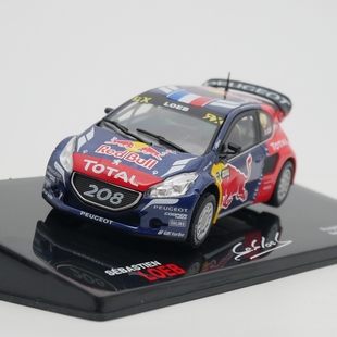 Peugeot 208 WRX Loeb标致208拉力赛车合金车模型 ixo 2016